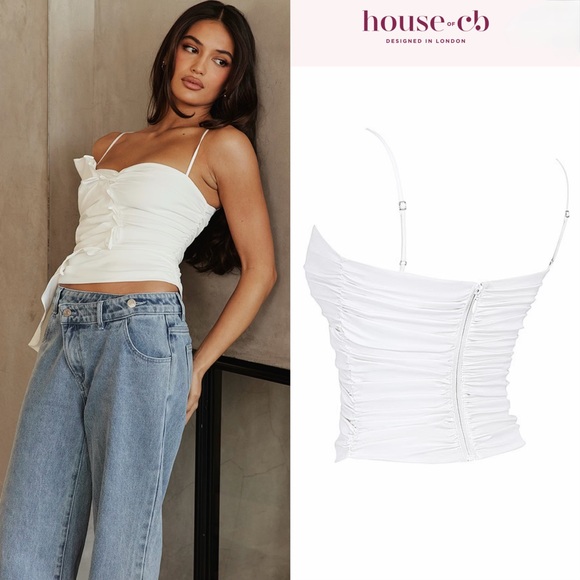 Mistress Rocks White Ruffle Top - Picture 3 of 15